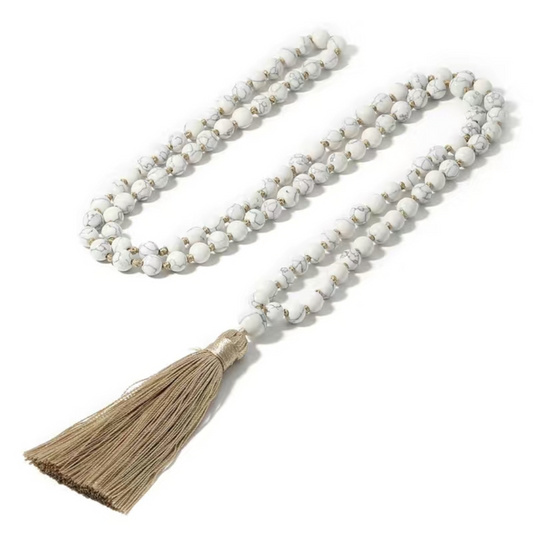 Howlite Mala Necklace