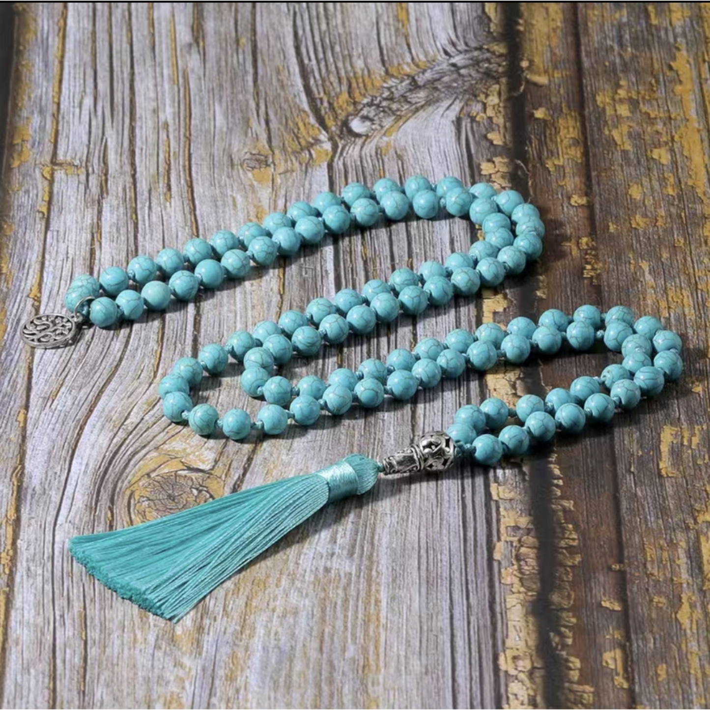 Turquoise Mala Necklace