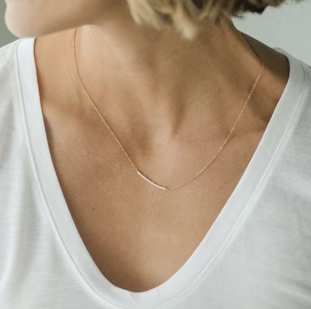 Pearl Bar Necklace