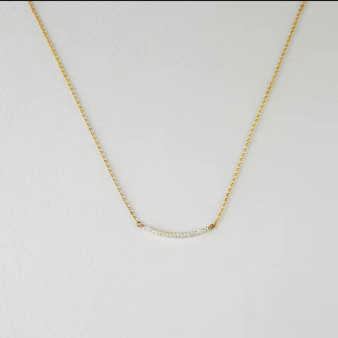 Pearl Bar Necklace